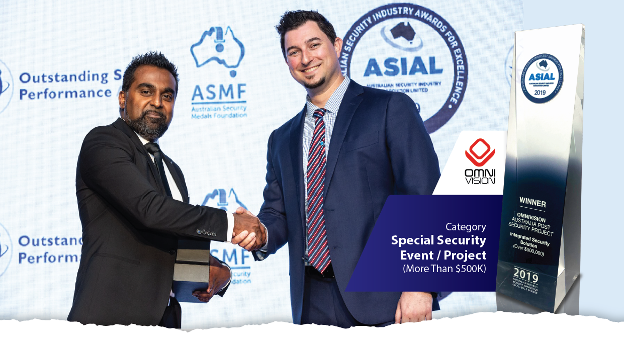 OmniVision WINS another ASIAL Award for the Integrated Security Solutions category!